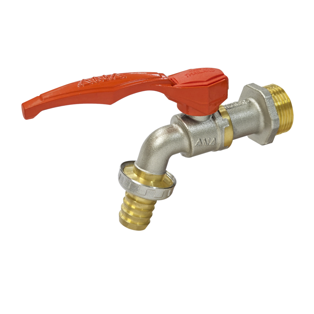ANA Giant Hose Bibcock ด้ามส้ม 1 นิ้ว